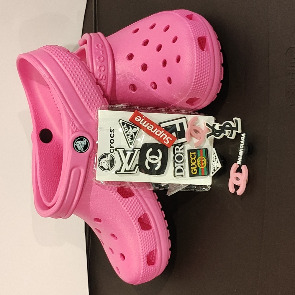Crocs with fashion shoe charms
